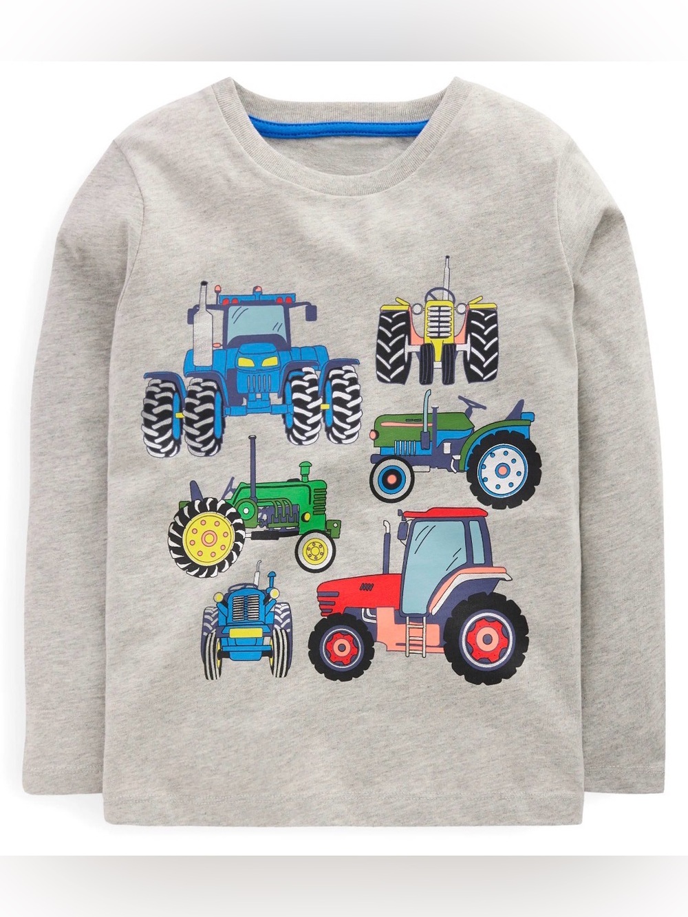 Mini Boden Kids Cotton Tractor Long Sleeve T-shirt Size 8-9y Back to School Fall